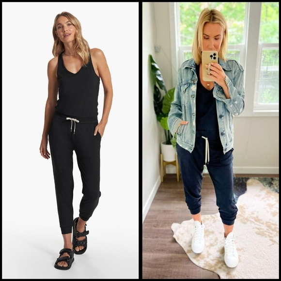 Vuori Pants - EUC Vuori Lux Sleeveless Jumpsuit in Black